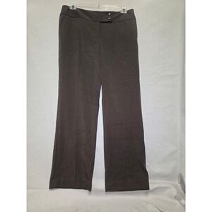 Apt 9 Straight Leg Modern Fit Pants Brown Womens Size 14